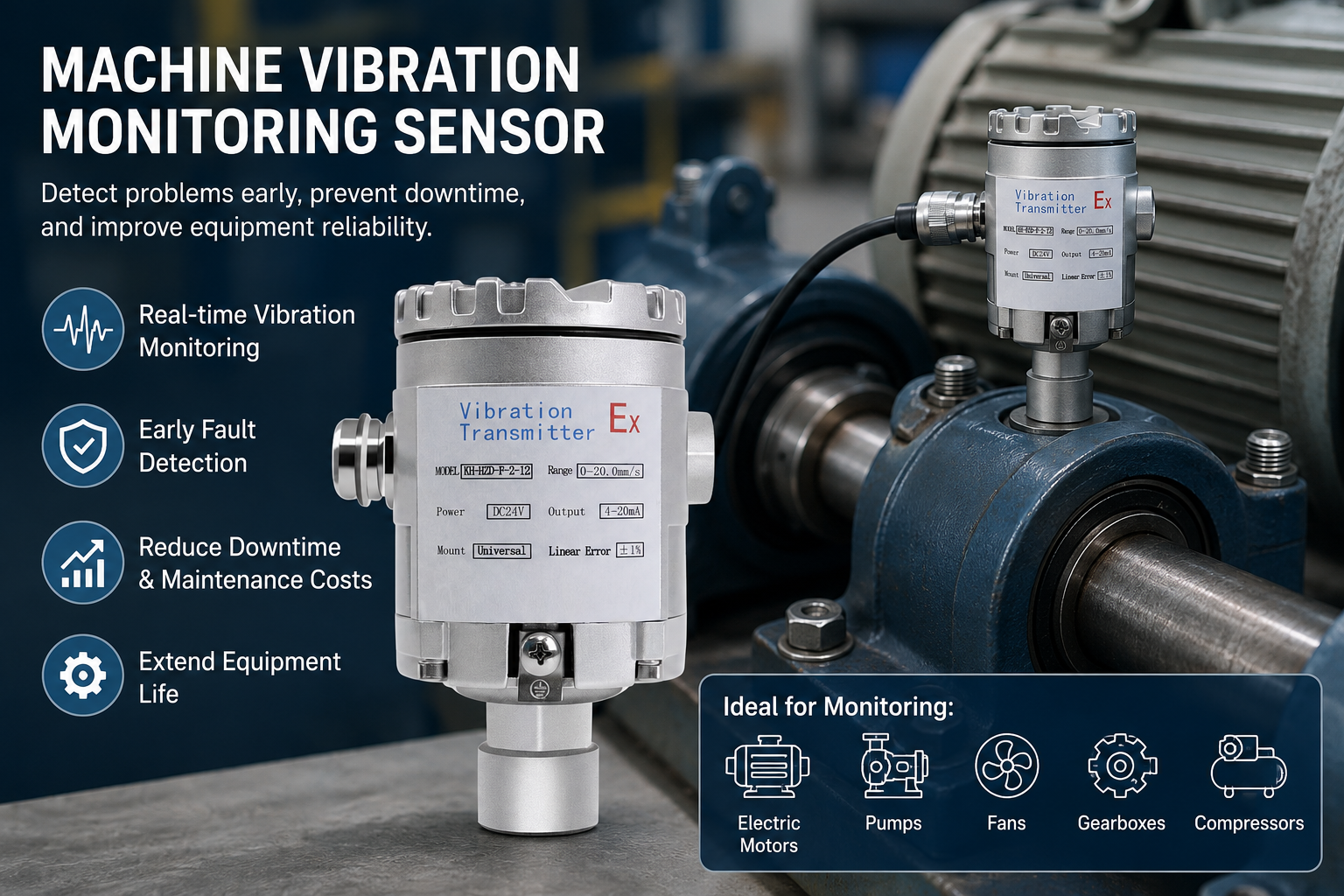 Machine Vibration Monitoring Sensors